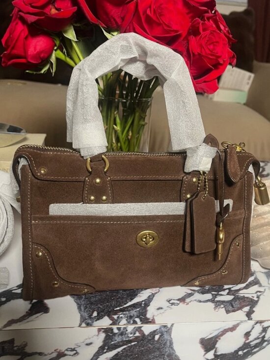 Coach Handbags - Coach Rhyder Satchel Bag 24 CFN70 Brass/Dark Chocolate